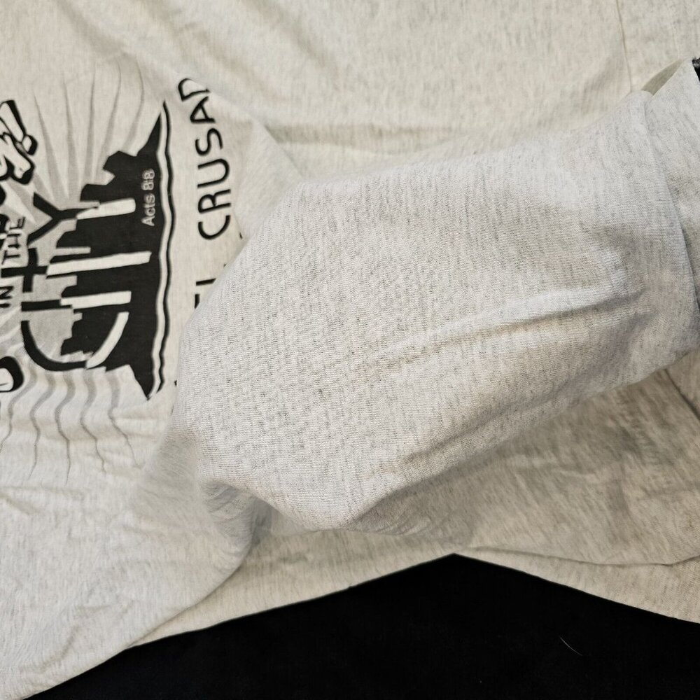 Vintage 90s Religious Jesus Tee Tshirt Large Christian City Gospel Crusade - Picture 9 of 10